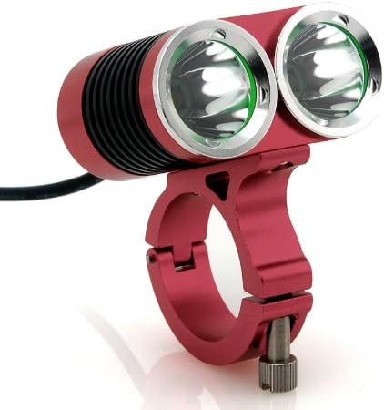 Bicycle LED Light "Hasky Dark Knight" - 2x Cree Xml-t6 Leds, 2400 Lumens, 250m Light Throw, Battery Pack
