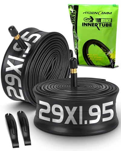 Hydencamm 2 Pack 29x1.75/2.125 Bike Tube 29x1.75 29x1.95 29x2.10 29x2.125 with 35mm Schrader Valve Butyl 29x2.125 Bike Tube with 2PCS Levers Compatible with MTB and Cruisers City Road Bikes