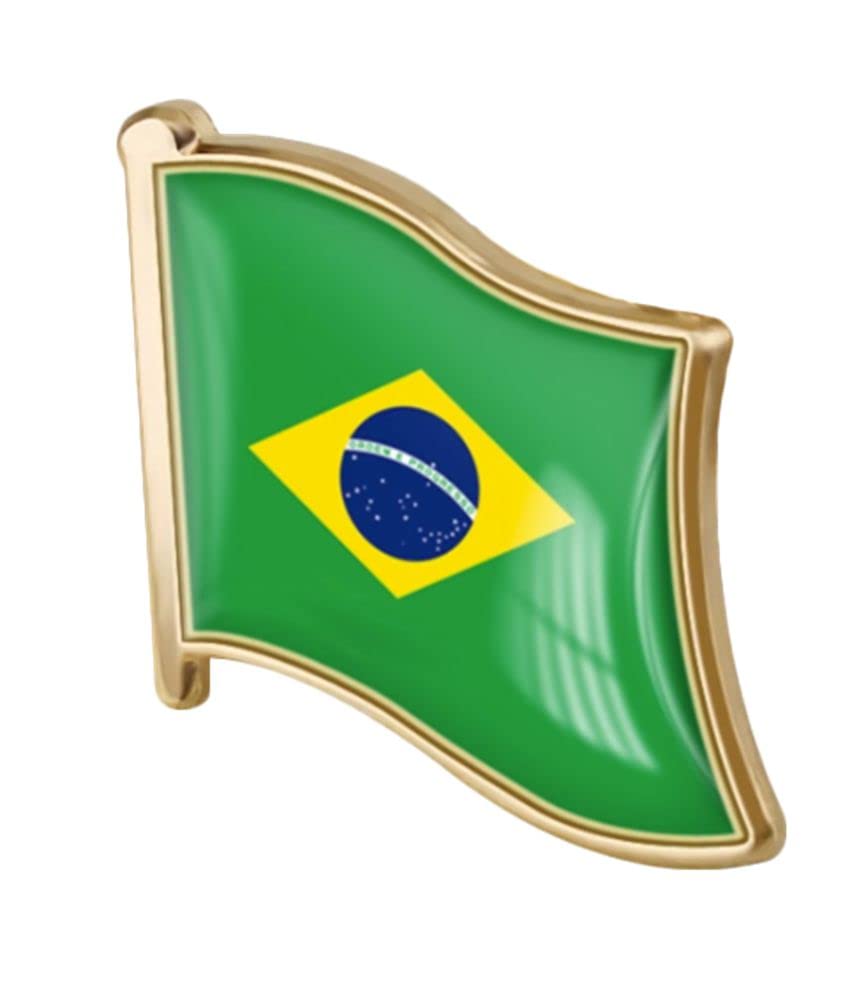 vmcoatdu Country Flag Pin Badge International Travel Brooch Metal Alloy Souvenir Pin for Hat Clothes Backpack