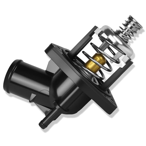 Engine Coolant Thermostat Housing Assembly, Compatible with Cadillac Chevy GMC