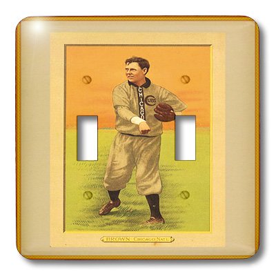 Botón de béisbol con marco marrón 3dRose acabado premium para decoración de interiores 3