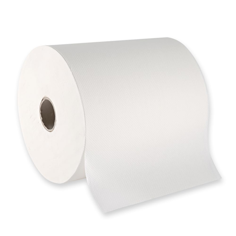 6 Stück, Papierhandtuchrollen, FRANZ MENSCH, 20cm x 180m, hochweiß, 2-lagig | Zellulose, Außenabwicklung, Ø 19cm, Papierrollen, Handtuchrollen, paper towel rolls, Waschraum, Hygiene, Spendersystem