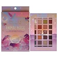 Pacifica Eyeshadow Palette – Animal Magic with Colorful Blendable Shades, Highly Pigmented Mineral Eyeshadow, Talc-Free, Vegan & Cruelty-Free, 0.89 oz (28 Shades)