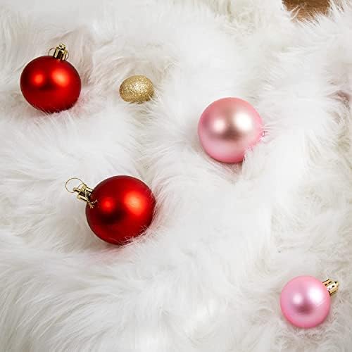 Funsuni Christmas Tree Skirt Christmas Tree Skirts, 36 Inch Faux Fur White Tree Skirts