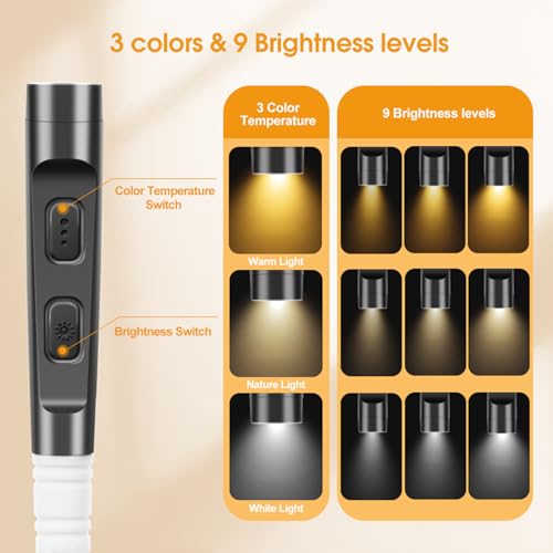 Yussot Led Neck Reading Light,Book Light For Reading In Bed With Safety Warning Light thumb #1