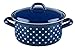 kaufgut 011350 casseruola+ coperchio blu puntini cm 16