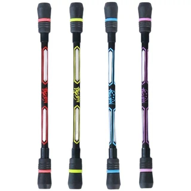 Image of 4 Pieces Spin Cool Pens, Rolling Finger Spin Game Pens with Weighted Ball, Non-Slip Stationery Set with Refills, Black Ink for Students, Entertainment,