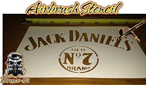 Whiskey Airbrush Stencil JD reusable 7.1