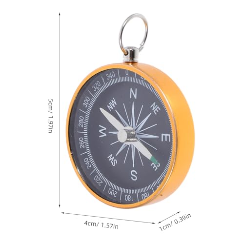 Brújula portátil para senderismo con llavero 44mm miniatura 2