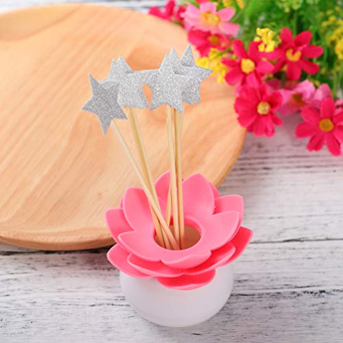 IMIKEYA 36 Pcs Star Cake Topper Picks Glitter Twinkle Star Cupcake Picks Para Party Wedding Day Dia