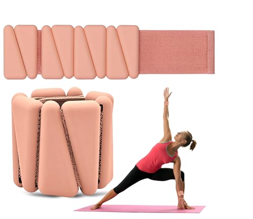 Aprica Triangle Weights - APRICA Adjustable Wrist & Ankle Weights for Women & Men, Set of 2 Wearable Wrist Weights Bracelets, 1 lbs Each, Ideal for Improving Fitness, Exercise, Walking, Jogging, Aerobics, Yoga & Pilates (CORAL)