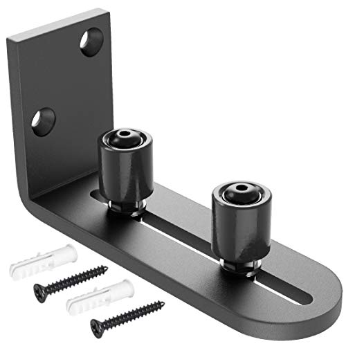YEFU New Upgrade Sliding Barn Door Bottom Adjustable Floor Guide Roller, Barn Door Guide for Bottom Adjustable Roller and Wall Mount System