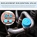MUQIDA 4PCS Replacement Valve Caps for Car Air Conditioning, Leakproof R134a A/C System Charging Port Cover, Vehicle Air Conditioner High and Low Pressure Valve Cap Dustproof Cover