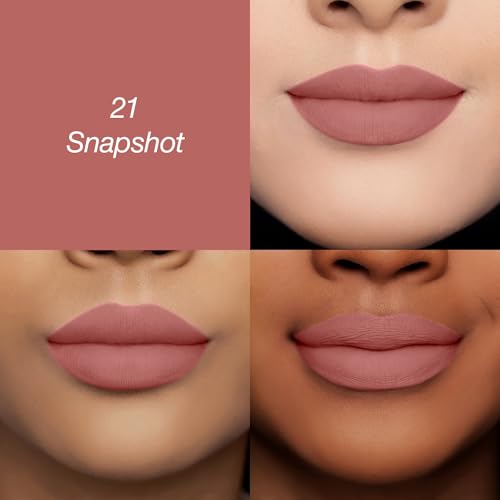 Image of Colors Queen Luscious Lips - Non Transfer Creamy Matte Lipstick | Highly Pigmented with Smooth Application | Long Lasting Lipstick Waterproof | Smudge Proof Lipstick for Women (21 - Snapshot - 3.5g)