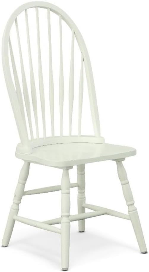 Carolina Classic Windsor Wood Dining Chair in Pure White