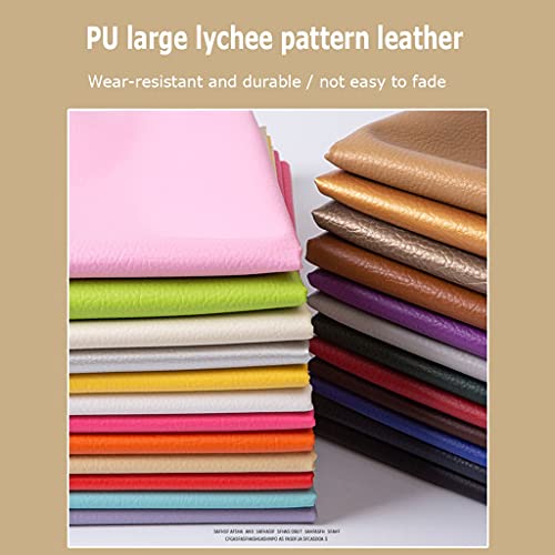 Tissu simili cuir vert rouleau 1.4x8m vinyle matière pour meuble canapé et siège auto - 5