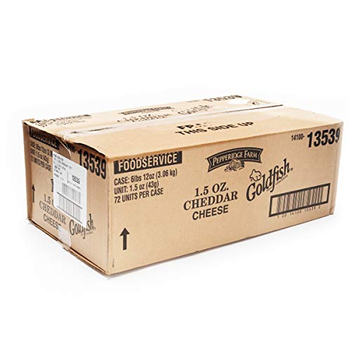 Pepperidge Farm Goldfish Baked Snack Crackers, Cheddar Cheese, 1.5 Oz, Pack of 72 - Thumbnail 3