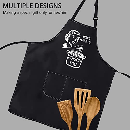 Pofull Funny Hostess Apron Don't Make Me Poison You Apron Cook Gift (Poison You Apron) #TOP3