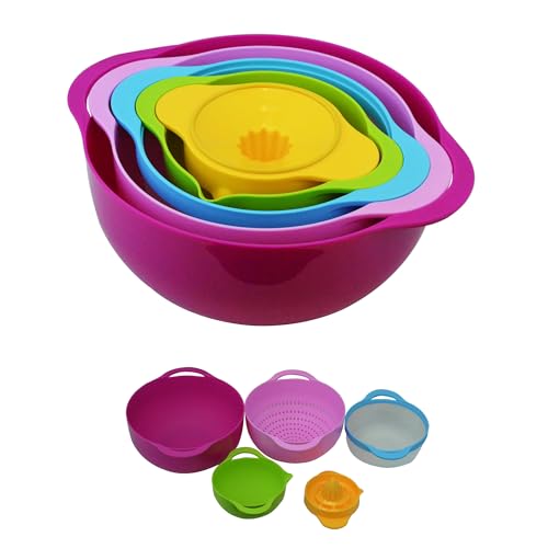 Set de 5 Tazones Nesting con Colador y Medidor miniatura 1