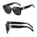 Aiulolam Women's Polarized Sunglasses Fashion Full Frame TR90 Material UV400 Suitable Sun Protection, Outfit, Outdoor (black)