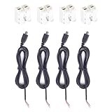 ELNONE 1M/3.3FT Micro USB Pigtail Male,22AWG 5V 3A Micro USB Male 2 Pin Bare Wire Open End Power Cable Connector with 2-Position Spring Wire Connector