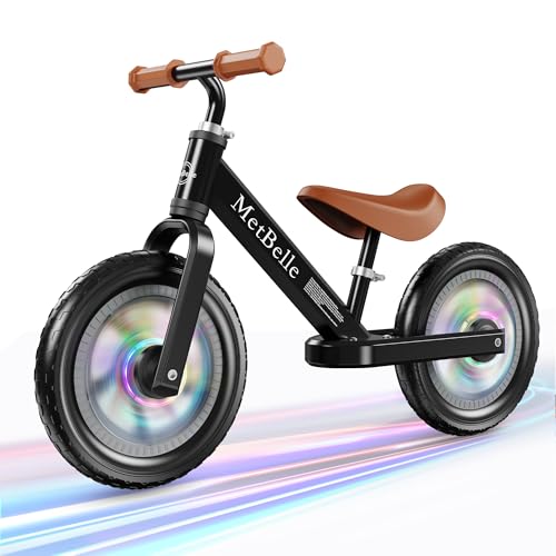 MetBelle Toddler Balance Bike 2 Year Old,12”No Pedal Kids Indoor Outdoor Toy Bike 2-5 Years Old with Tool-Free Adjustments Seat, Lightweight First...