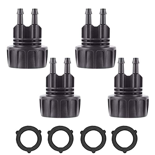 Connettori Kit Di Raccordi Per Irrigazione Adattatore Per Tubo Flessibile, Converti Connettore Per Tubo Flessibile Per Irrigazione a Goccia Da 1/4 Di Pollice Tubo Per Irrigazione a Goccia Da 3/4 Di