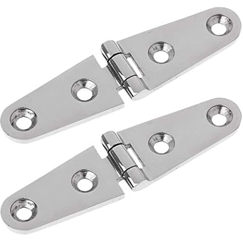 Salty Reef Marine Hardware - Marine Hatch Strap Hinge Heavy Duty 316 Marine Grade Stainless Steel - 4" x 1" Cover