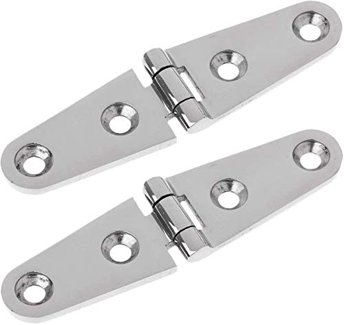 Salty Reef Marine HardwareMarine Hatch Strap Hinge Heavy Duty 316 Marine Grade Stainless Steel - 4" x 1"
