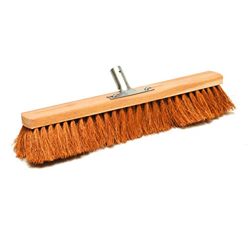 DEMA SCOPA DI COCCO 60CM CON SUPPORTO METALLO zinc.