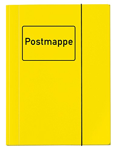 VELOFLEX 4442319 - Postmappe Velocolor, DIN A4, Eckspannermappe, Ordnungsmappe, Sammelmappe, Karton, gelb, 1 Stück