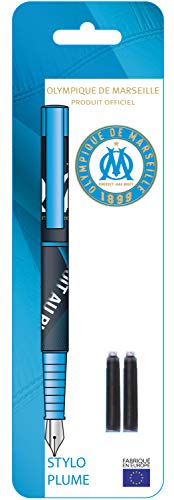 Lot De 2 Stylos Olympique De Marseille - Stylos Officiels OM - Fabriqués En France