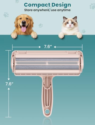 DELOMO Pet Hair Remover Roller: Reusable Lint Roller with Large Fur Bin — view 8