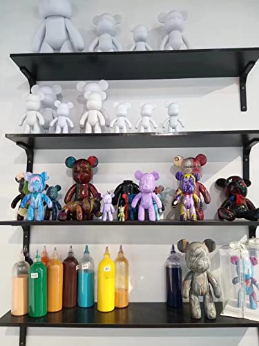 Soufeel Diy Fluid Bear Painting Kit, Teddy Bear Violent Bear Creative Home Decoration Handmade Doll For Birthday Gift, Diy Kits For Adults, 9.05 Inch #TOP1
