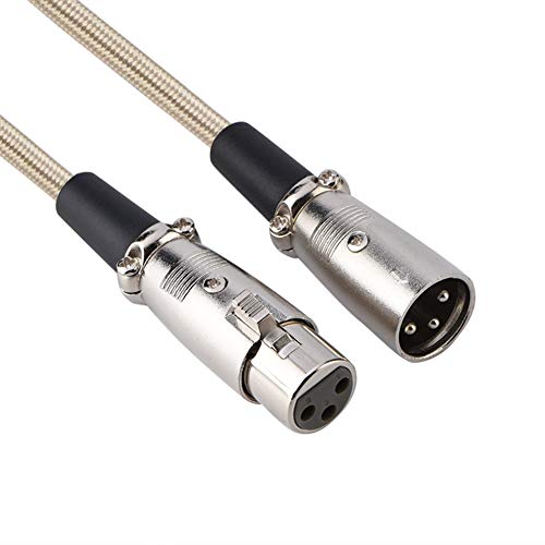 KIKYO Audio Cable, 3-Pin XLR Male to XLR Female Audio Cable, Microphone Audio Wire, 1m/3m/5m Optional