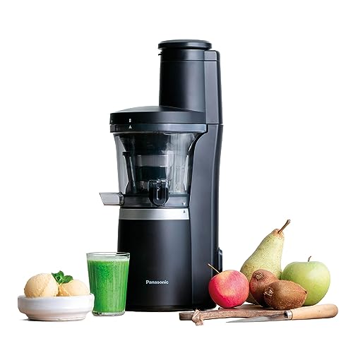 Panasonic MJ-L700KXE Slow Juicer, Roestvrij Staal, Kunststof, 150 W, Matzwart