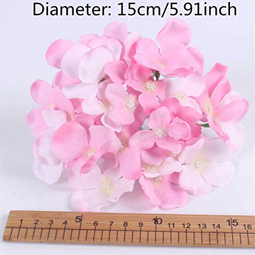 Hydrangea artificiel en soie pour remplacer les fleurs fraîches murales