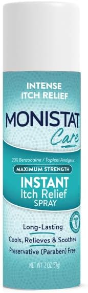 MONISTAT Care Maximum Strength Instant Itch Relief Spray, 2 oz. (Pack of 3)