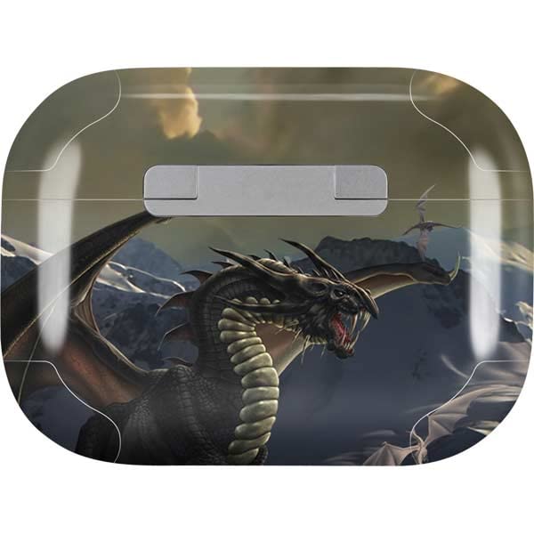 Skinit Decal Audio Skin Compatible with Apple AirPods Pro (2rd Gen, 2022) - Tate and Co. Rogue Dragon Design