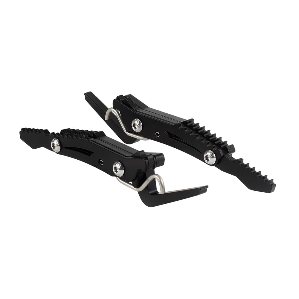 Estriberas universales para pasajeros para la mayoría de motos de cross, todoterreno, MX Cross y Supermoto con estribos originales y pedales traseros de motocross, 1 par