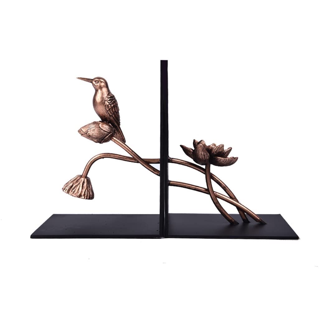 Bookend Metalowe podpórki na książki Klips do książek Kreatywny i model ptaka, Idealny do dekoracji gabinetu, biura, sypialni Końcówki do książek na półki Książki dekoracyjne/145