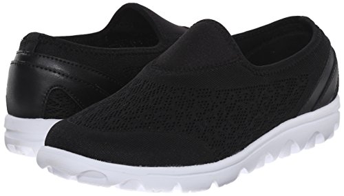 Propét Womens Travelactiv Slip-On Fashion Sneakers, Black, 9.5 Xx-Wide Us #TOP6