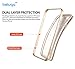 Apple iPhone 6S/6 Case, Beluga Fusion Dual Layer Protective Case [Champagne Gold] [100% Compatible with Full Screen Edge to Edge Tempered Glass Screen Protector] (Aluminum Bumper + Premium Clear TPU Case) (Designed for Gold iPhone 6S/6 4.7 inch) by Beluga - Hybrid Case Cover, Shock Absorbent, Ultra Slim, Anti Scratch, Transparent, Dual Layer [Champagne Gold]