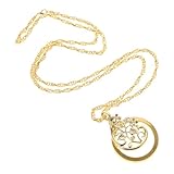 Collier loupe pour femme : fabriqué en alliage, matériau en verre, durable à utiliser, pas facile à fissurer ou à casser, peut être utilisé pendant longtemps, collier loupe pour femme