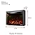 e-Flame USA Quebec 27-inch Electric Fireplace Stove Insert with Remote - 3-D Log and Fire Effect