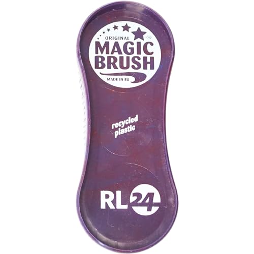 RL24 - Bürstenset (3-teilig) MagicBrush | Hufkratzer für Pferde | für hartnäckigen Schmutz | Pferdebürste für Fellwechsel | reinigt den Hufstrahl | Pferde Zubehör | Edition Wildberry recycled