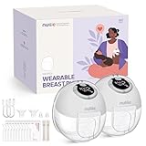 Nuliie Wearable Breastfeeding Pump (2 Packs, White)