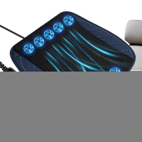 Tampon de refroidisseur de siege d auto avec 8 ventilateurs integres