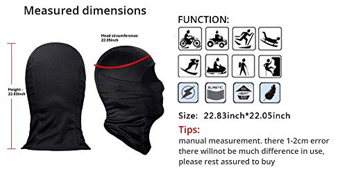 Valleycomfy 4Pcs Balaclava Ski Mask Winter Face Mask Men Women Uv Protection Hood Windproof Sun Hood Tactical Masks For Skiing & Motorcycle #TOP6