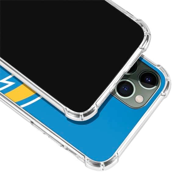 Skinit Clear Phone Case Compatible with iPhone 11 Pro Max - Officially Licensed NFL Los Angeles Chargers Large Logo Design